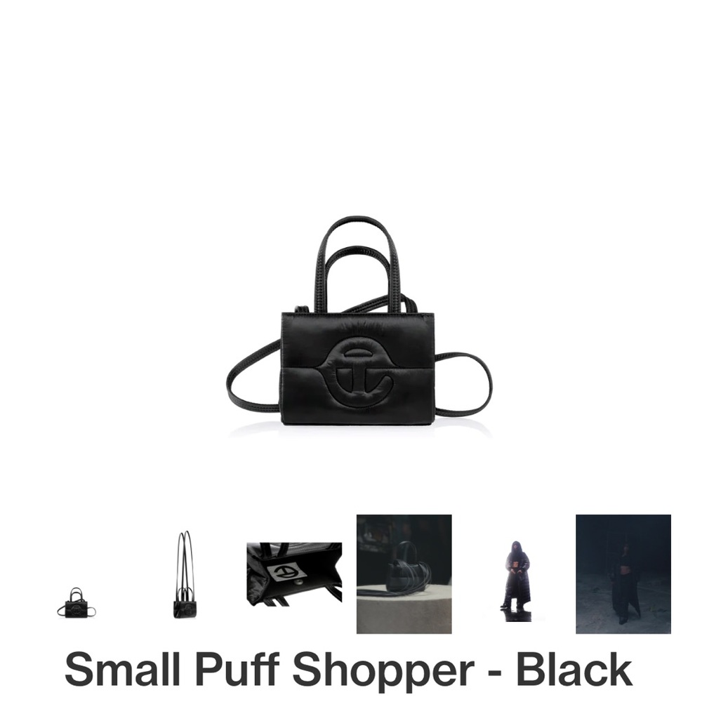 Authentic Telfar Small Puff Shopper Black